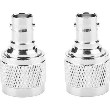 2pcs N Type Male to BNC Female RF Connector Coaxial Adapter Test Converter (1/4)