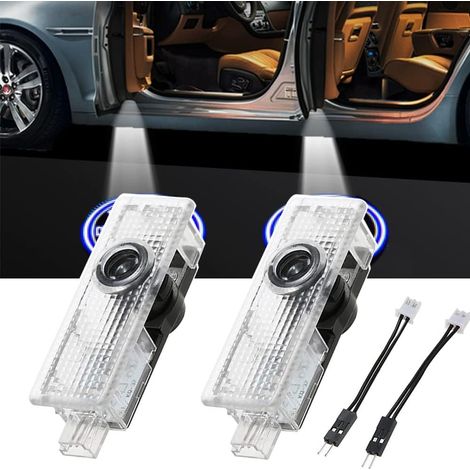 2 Pcs Lumière de Bienvenue de Porte de Voiture, Car Logo Projection LED, Lumière de Projecteur de Voiture, Feux de Bienvenue pour 1/2/3/4/5/6/7/X1/X3/X4/X5/X6/X7/ M3 5 6 (1/5)