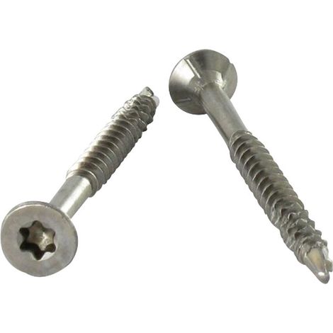 VBA Vis bois agglo Vis autoperceuse Tête fraisée Cranté 4.5X35 TORX T20 Inox A2-1 pièce