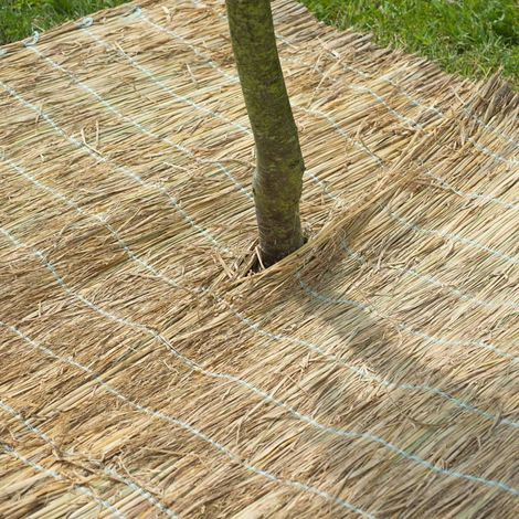 Paillon en paille de riz cousue H100 x 150 cm - Nature
