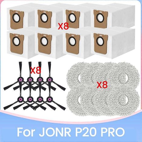 Brosse pour aspirateur 24PCS pour P20 PRO Robot Aspirateur de remplacement Accessoires Side Brosse Serpillière Cloth Dust Bags Household (1/5)