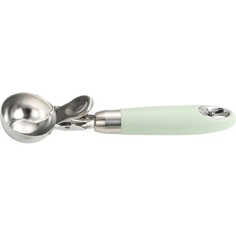 Cuillère à crème glacée lissante en acier inoxydable, trou de suspension, Cupcake multifonction pour la cuisine à domicile, café Bar, déclencheur. (1/5)