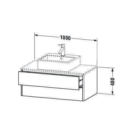Duravit XSquare Konsolenwaschtischunterbau wandhängend, 2 (1/4)