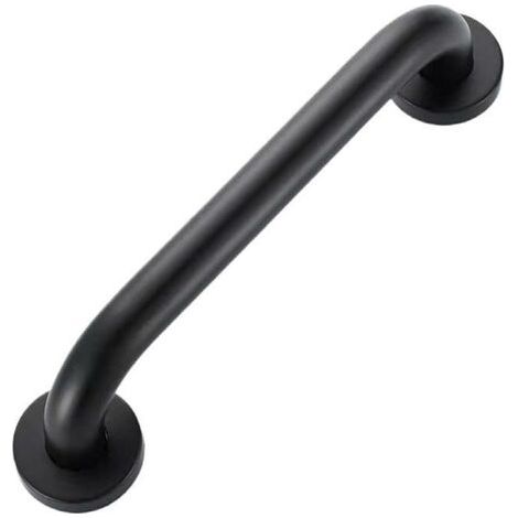 [MAI UTILIZZATO]Maniglia per vasca da bagno in acciaio inossidabile per WC, per anziani/disabili/bambini/incinte, 50 cm (nero) (1/4)