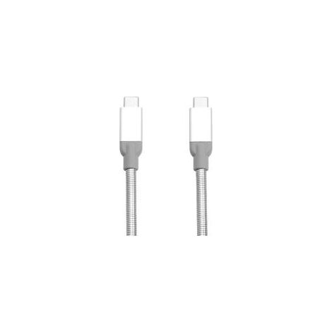 Verbatim Cavo di ricarica da USB-C a USB-A argento - robusto cavo di ricarica per Android - flessibile in acciaio inox - caricatore da 30 cm per smartphone -  caricatore USB - cavo di ricarica per cel (1/4)