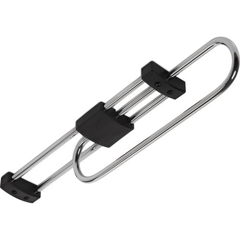 Kleiderbügelauszug schwarz-Chrom L: 250 mm (1/4)