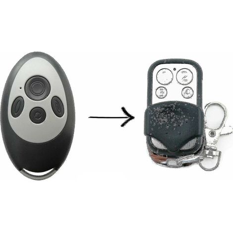 Télécommande Seip TM60 SKR433-1 SKRJ433 - Télécommande de remplacement pour garage/portail Siep -Q (1/3)