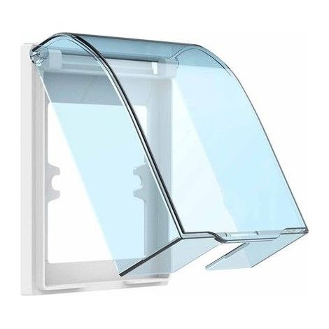 Boîtier étanche pour prise de courant, boîtier étanche transparent, boîte transparente, adapté aux salles de bains pour (1/5)