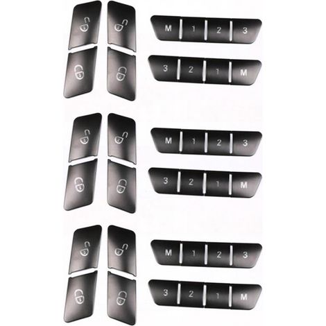 36x Embellecedores para la cubierta del interruptor de bloqueo del asiento de la puerta del coche para un BCE Class CLA Gla