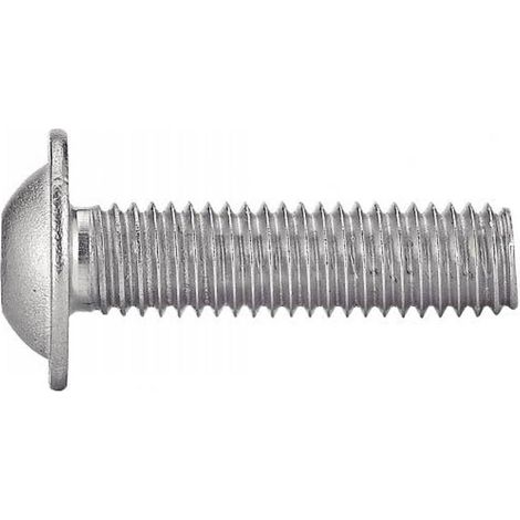 200 Vis à Métaux Tête Bombée Six Pans Creux à Embase 4 x 8 mm - ISO 7380-2 - Inox A2 - D-Work