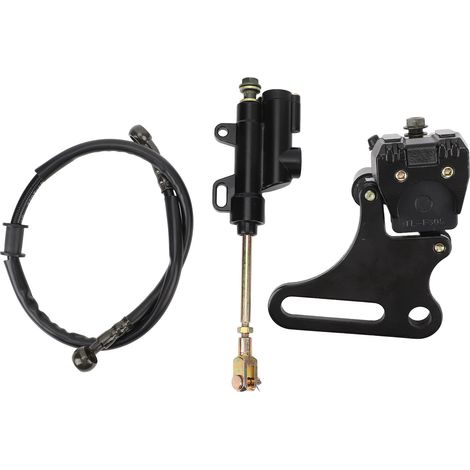 Ensemble de frein arrière, étrier de cylindre hydraulique principal avec coussinet de disque, axe de roue de 15mm pour SSR 125cc 110cc Dirt Bike Pit (1/5)