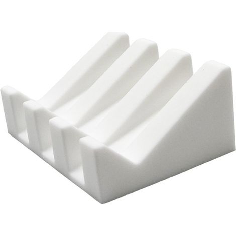 Porte-savon en silicone pour piano, étanche, lavable, antidérapant, vente directe d'usine (blanc neige) (1/5)