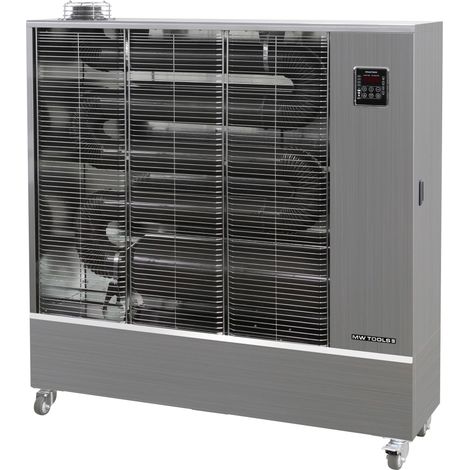Chauffage Radiateur fioul mobile radiant infrarouge Pro 25 kW - Argent - 260-1450 m³ - Idéal pour atelier et showroom MW Tools WD90IK (1/2)