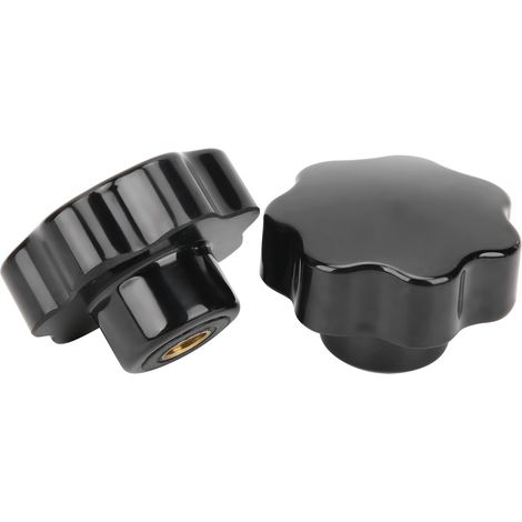 Écrou moleté femelle 2 pièces, tête 7 branches, pas M12 x 65 mm, accessoires industriels de fixation (1/5)