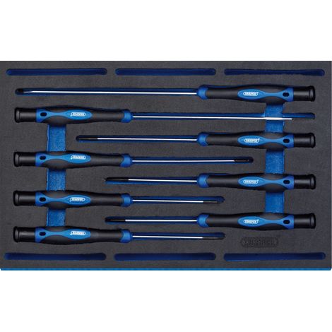 Draper 63399 Extra Long Precision Screwdriver Set in 1/4 Drawer EVA Insert Tray (8 Piece) (1/5)