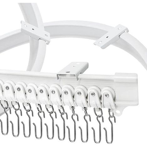Accessori per tende - Binari per tende - Aste per tende - Set di binari per tende - Set di aste per tende telescopiche da 3 metri (1 pezzo) - Aste per tende flessibili (1/5)