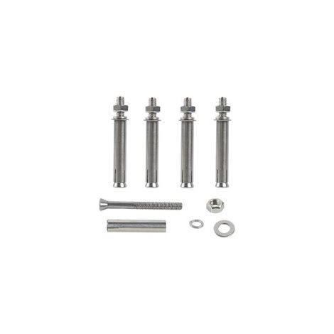 M8 x 80 mm Sechskant-Expansionsschrauben, 304 Edelstahl, Expansionsschraubenanker, Beton, robuste Befestigungsanker für den Wandbau, 6 Stück (1/5)