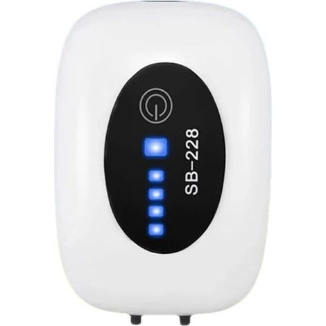 Pompe à Air D'Aquarium Pompe à Oxygène Rechargeable USB Barboteur D'Aquarium Batterie au Lithium Haute Capacité 4800 MAh, Double Trou D'Aération Installation Facile Facile à Utiliser (1/5)