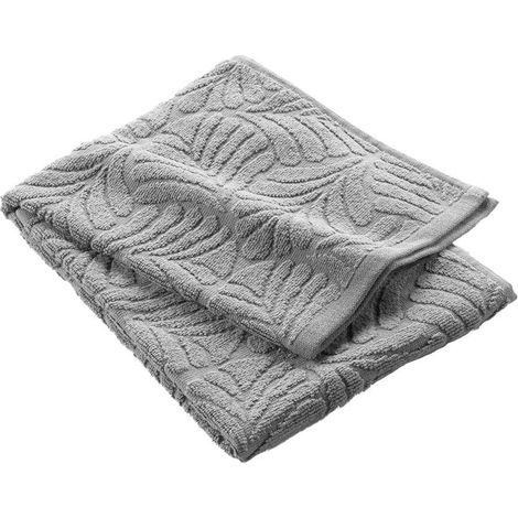 Serviette de toilette en éponge ciselée unie OCALA (1/3)