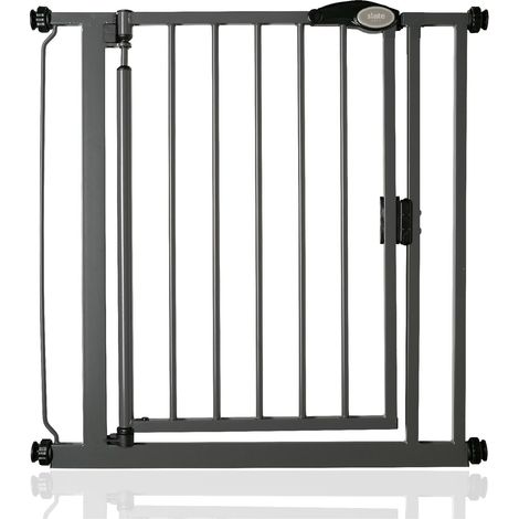 Bettacare Barrière De Sécurité À Fermeture Automatique, Barrière À Pression Pour Bébé, 75cm - 82cm, Gris Ardoise (1/5)