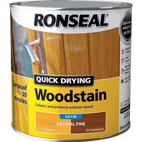 Ronseal Woodstain Quick Dry Satin Natural Pine 2.5L