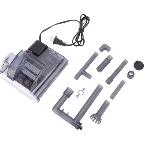 Filtre externe aquarium 4W suspendu, pompe à cascade anti-film d'huile, accessoire maison, fiche CN 220V, plastique.