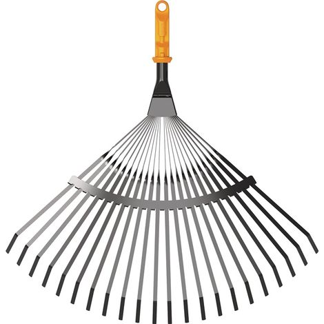 FISKARS Fächerbesen OneClick Arbeitsbreite 375 mmMetall 20 Metallzinken