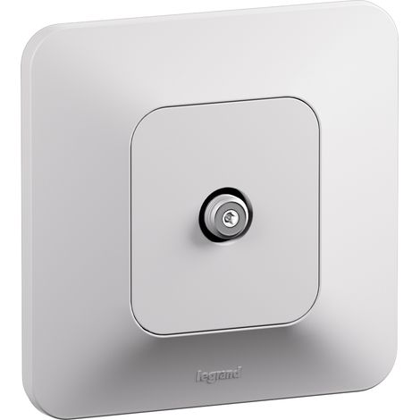 Prise TV type F Neptune - Blanc