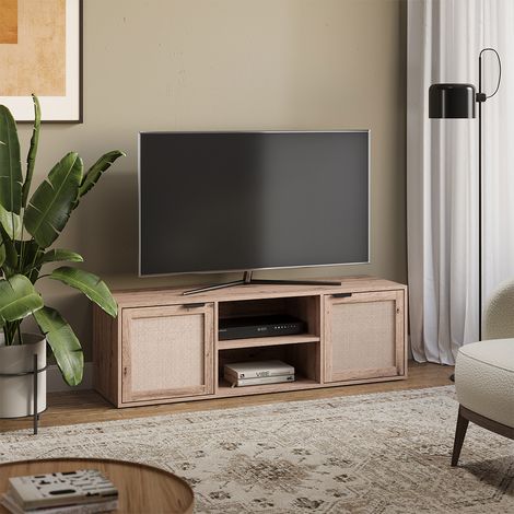 Mobile tv Elven, Rovere, 135 x 43.5 cm con 2 porte, Vicco (1/5)