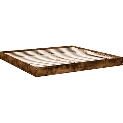 Estructura de cama sin colchón roble ahumado 180x200 cm vidaXL (1/4)