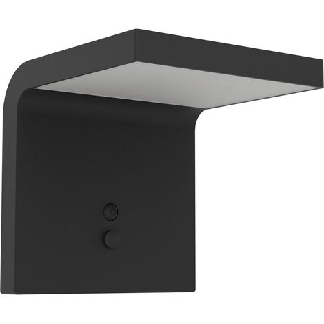 Solar-Wandleuchte mit Bewegungsmelder Spiante 1000 Lumen, neutralweiß, schwarz EGLO EGLO