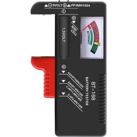 Testeur de Piles Universel, contrôleur de tension de batterie pour AA AAA C D 9V Batteries à clé à clé 1.5V-LIAIKI (1/5)