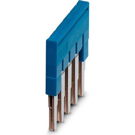 Barrette de jonction Phoenix Contact, série FBS5-5 BU pour Bloc de jonction modulaire ( Prix pour Paquet de 50 )