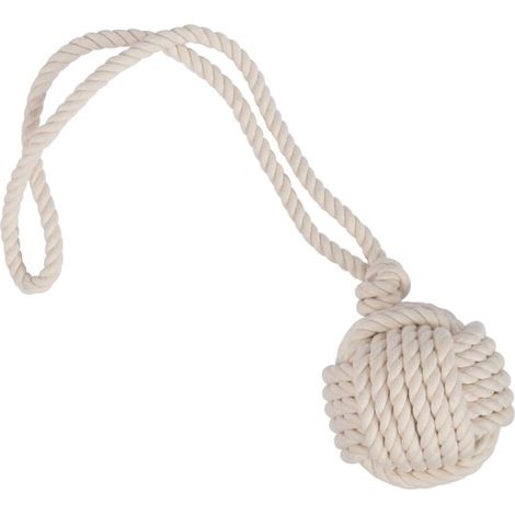 Balle de laisse pour chien, 48 cm, couleur naturelle (1/3)