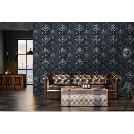 Wallarena Vliestapete Ornament Glamour, für Wohnzimmer und Schlafzimmer, 10 m x 50 cm – inkl. Kleister & Anleitung (1/4)