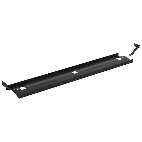 Goulotte pour pôle de bureaux L 140 cm // L 60 cm bureau droit // L 30 cm top Access aluminium - Maxiburo