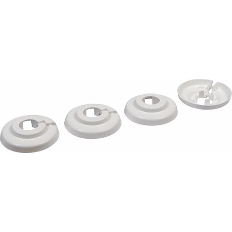 Cornat Heizungsrosette Ø 4,8 x 1,5 cm weiß - 4 Stück (1/3)