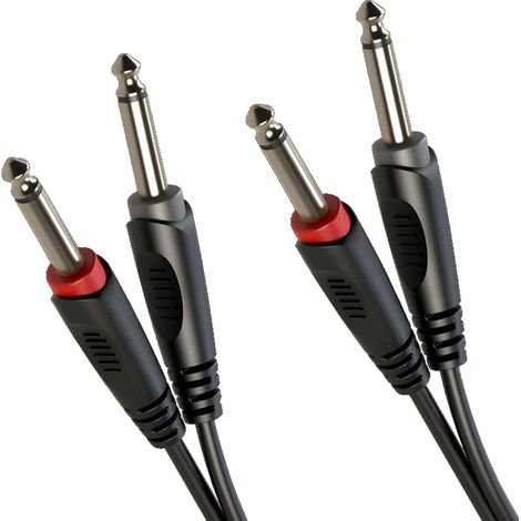 Cavo audio 2 jack da 6,3 mm / 2 jack da 6,3 mm 1,5 m Roxtone SACC100L1.5 (1/4)