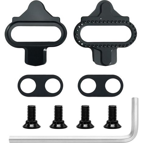 Selbstverriegelnde Fahrrad-Cleats, kompatibel mit Shimano SPD SM-SH51, rutschfeste Platten für Mountainbike- und Indoor-Cycling-Pedale, sicheres und langlebiges Fahrradzubehör (1/5)