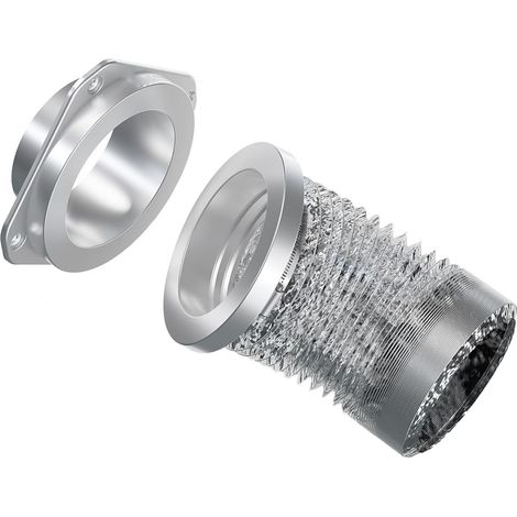Raccord de ventilation sèche-linge aimanté auto-alignement étanche adaptateur évacuation air conduit kit (1/5)