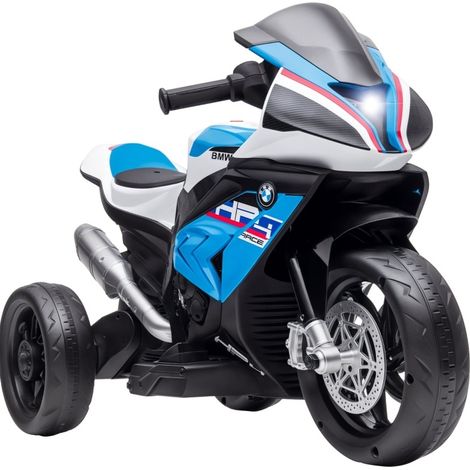 Moto électrique pour enfants 1,5-5 ans, bleu, 82,5 x 42 x 54 cm (1/5)