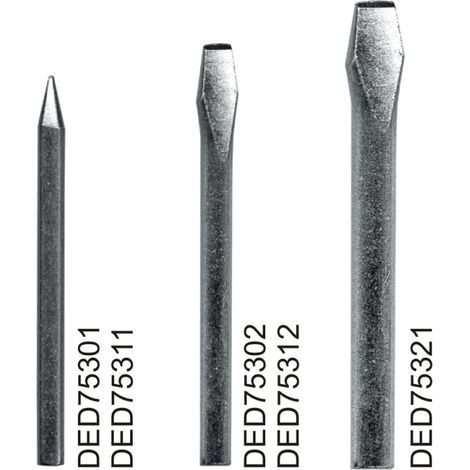 Punta di saldatura dedra ded75301 rame 2 pezzi