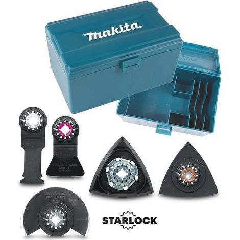 Makita Starlock Multi Tool 5 Piece Renovation Set Plunge Segment Blade + Box (1/5)