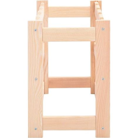 Étagère à Vin en Bois de Pin, Porte-Bouteilles 12 Bouteilles, Rangement Vertical pour Cave à Vin, Économiseur d'Espace, Design Moderne et Stable (1/5)