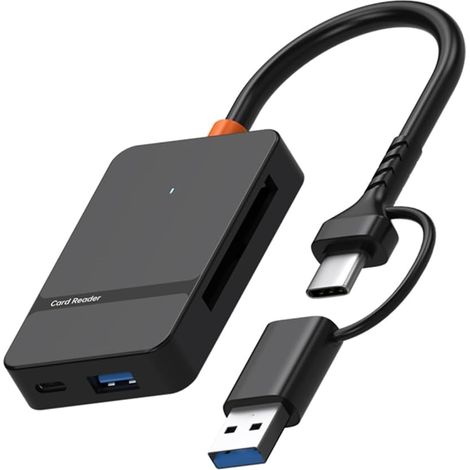USB C USB 3.0-Kartenleser – USB auf MS USB 3.0-Adapter – Kamera-Viewer für Telefon/Laptop/PC (1/5)