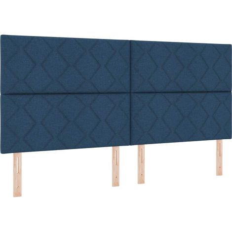 Maison Exclusive - Boxspringbett mit Matratze mit LED Blau 200 x