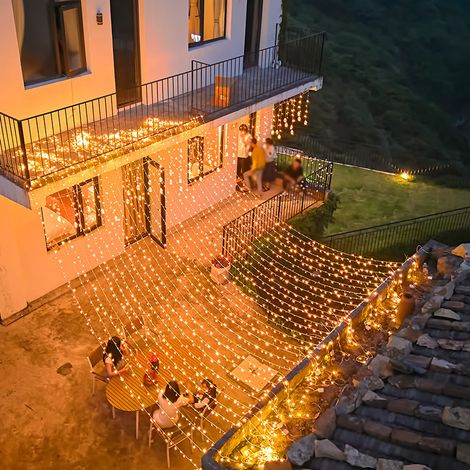 100M 1000 LED Lichterketten Karneval Hochzeit Outdoor Indoor Gartenbeleuchtung (Warmweiß) (1/5)