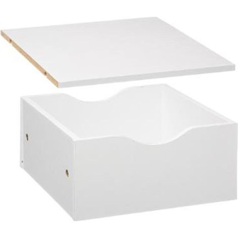 Five Simply Smart – Étagère carrée 31x31cm en panneau aggloméré blanc – Optimise l'espace de rangement – Facile d'entretien et d'utilisation (1/2)