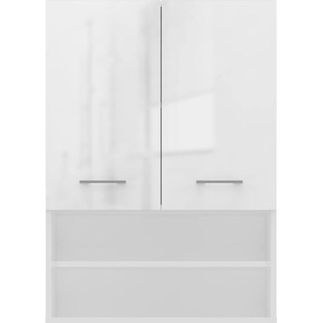 Mobile per lavatrice, 30 x 64 x 90 cm, Bianco Opaco / Bianco Lucido (1/5)