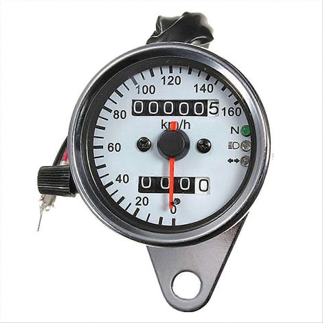 Compteur de vitesse/odomètre LCD universel 12 V pour moto, double usage (1/5)